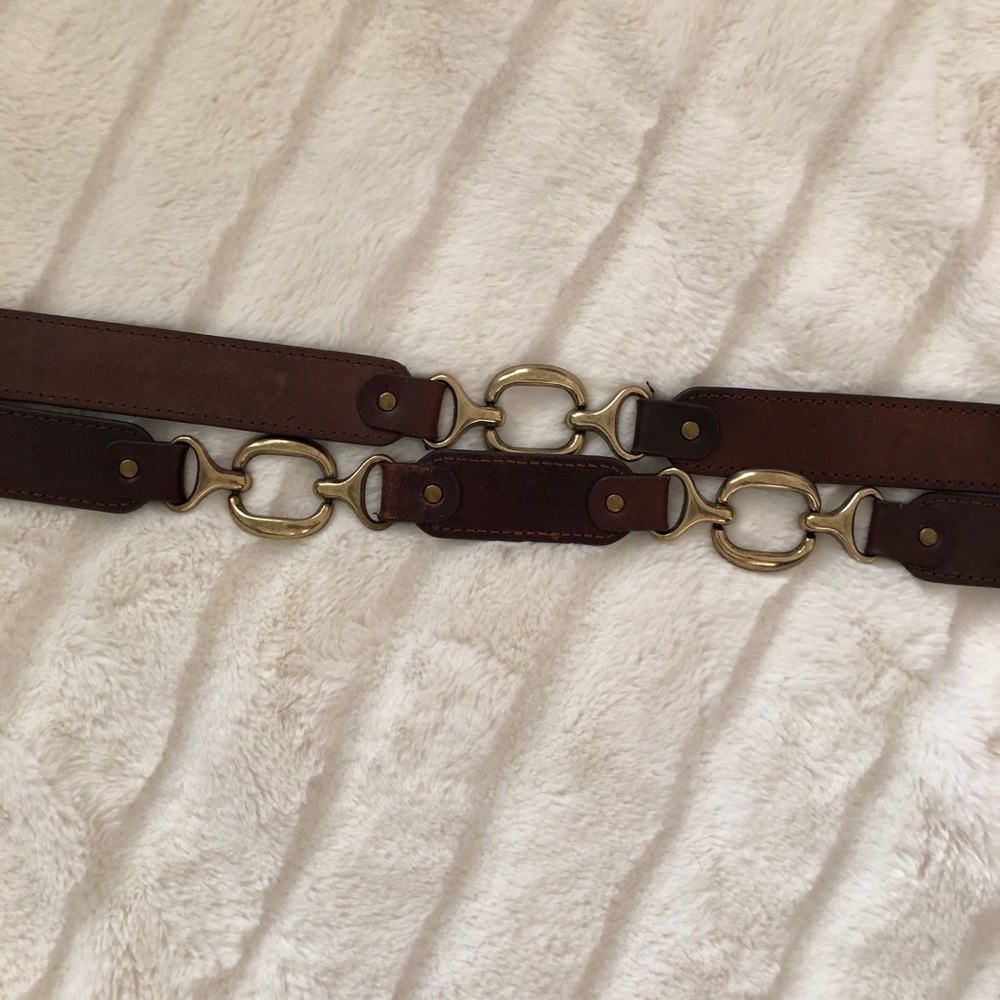 Fina Firenze Leather Belt, Size Small